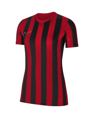 Maillot Nike Dri-FIT Striped Division IV rouge pour Femme CW3816-658