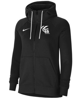 Kapuzensweatshirt mit Reißverschluss Nike ACBB Handball Schwarz für frau