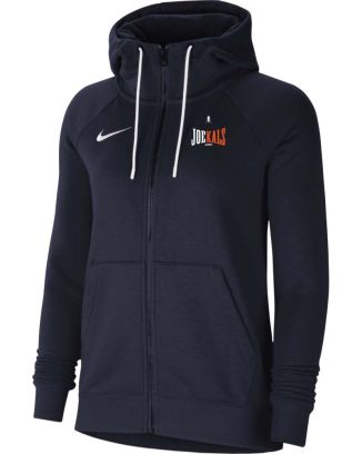Hooded sweatshirt with zip Nike Joe Kals Navy Blue for female