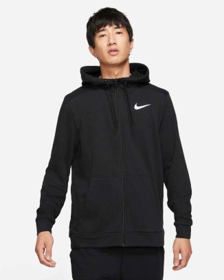 veste a capuche zippe nike dri fit homme cz6376 010
