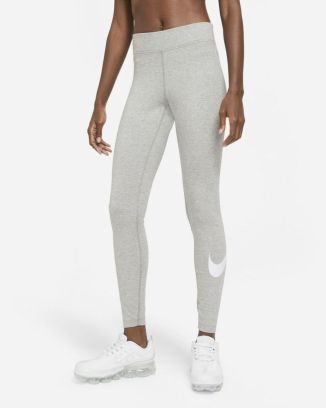 legging swoosh nike sportswear essential gris femme cz8530 063