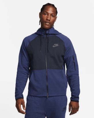 sweat capuche zip nike sportswear essentials homme dd5284 410