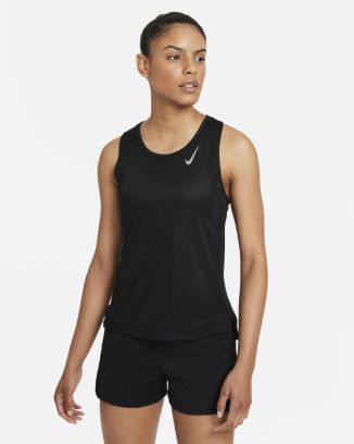 debardeur running nike dri fit race singlet noir femme dd5940 010