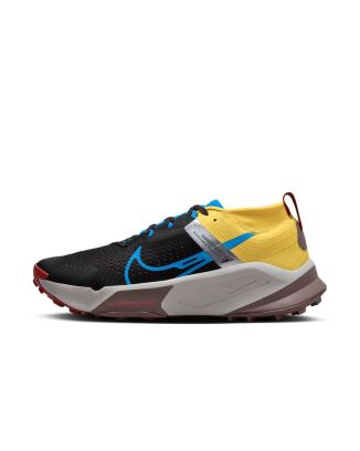 Sapatos de trilho Nike Zegama Preto/Azul/Amarelo para homens