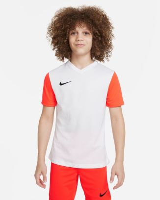 Maillot Nike Tiempo Premier II Blanc & Rouge pour enfant