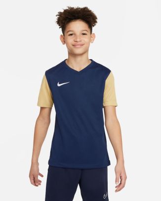 Camiseta Nike Tiempo Premier II Marina y Oro para niño