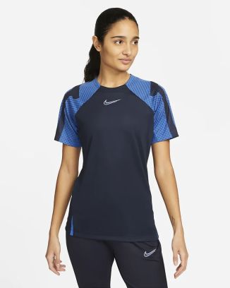 maillot nike dri fit strike 22 bleu marine femme dh8840 451