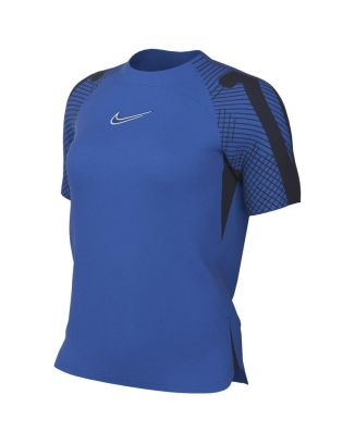 maillot nike dri fit strike 22 bleu royal femme dh8840 463