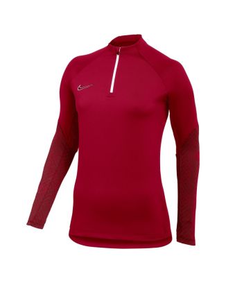 haut 1 4 zip nike dri fit strike 22 rouge femme dh9151 657