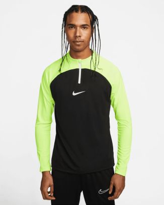 Partes de arriba con 1/4 Zip Nike Academy Pro Negro y Amarillo fluorescente  para hombre
