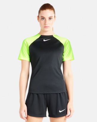Camiseta Nike Academy Pro Negro y Amarillo fluorescente  para mujer