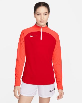 Training top 1/4 Zip Nike Academy Pro Red for women