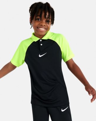 Polo shirt Nike Academy Pro Black & Yellow Fluo for kids