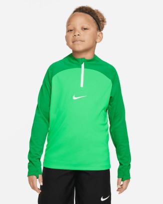 Topo de treino 1/4 Zip Nike Academy Pro Verde para criança