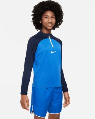 Haut d'entrainement 1/4 Zip Nike Academy Pro Bleu Royal pour enfant