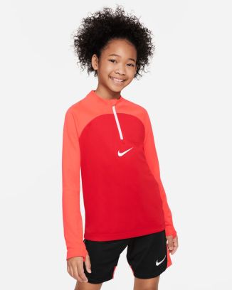 Training top 1/4 Zip Nike Academy Pro Red for kids