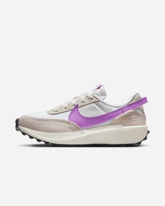 chaussures nike waffle debut blanc et violet femme dh9523 104