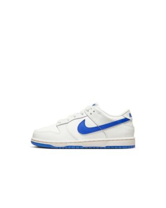 chaussures nike dunk low blanc bleu enfant dh9756 105