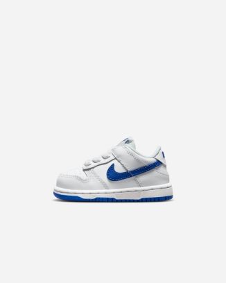 chaussures nike dunk low blanc et bleu royal enfant dh9761 105
