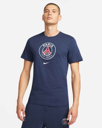 t shirt nike paris saint germain crest bleu homme dj1315 410