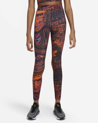 Legging Nike Sportswear Schwarz & Orange für frau