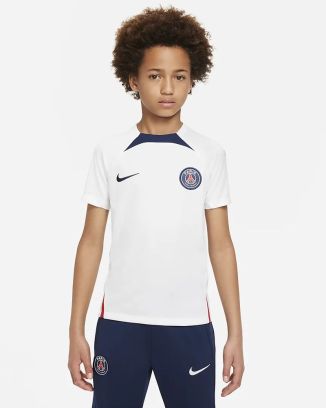 maillot entrainement nike paris saint germain blanc dj8722 101
