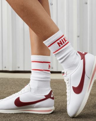 Chaussures Nike Cortez Blanc & Rouge pour Femme DN1791-103