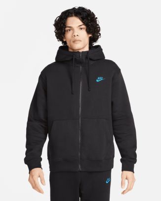 Sweat à capuche zippé Nike Sportswear Club Noir pour Homme dq8384-011