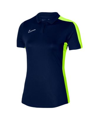 Polo Nike Academy 23 Bleu Marine & Jaune Fluo pour femme