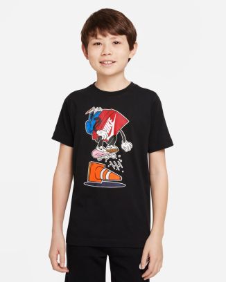 t shirt nike sportswear noir pour enfant dr9724 010