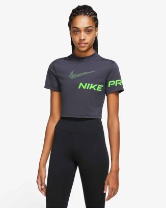 haut training nike pro dri fit cropped graphic femme dx0078 015