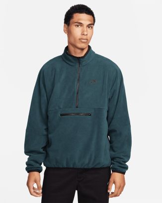 Haut 1/2 Zip Nike Sportswear Club Fleece Vert pour homme DX0525-328