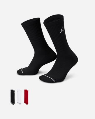 Lot de 3 paires de chaussettes Jordan Everyday Crew Noir/Blanc/Rouge DX9632-902