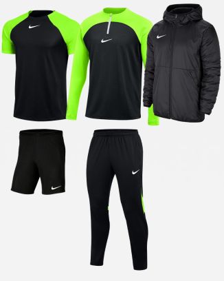 Ensemble Nike enfant Pack 5 pièces Maillot Academy Pro Short Park III Haut 1/4 zip Academy Pro Pantalon de survêtement Academy Pro Veste doublée Team Fall DH9279 BV6865 DH9280 DH9325 CW6159