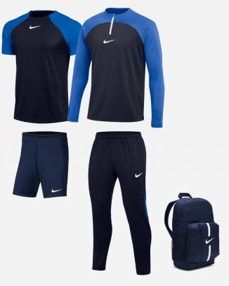 Ensemble Nike enfant Pack 5 pièces Maillot Academy Pro Short Park III Haut 1/4 zip Academy Pro Pantalon de survêtement Academy Pro Sac à dos Academy Team DH9279 BV6865 SK0030 DH9280 DH9240 DA2571