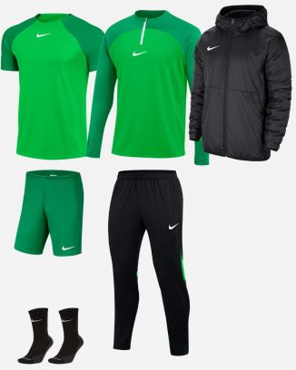 Ensemble Nike enfant Pack 6 pièces Maillot Academy Pro Short Park III Chaussettes SQuad Veste Academy Pro Pantalon de survêtement Academy Pro Veste doublée Team Fall DH9279 BV6865 SK0030 DH9283 DH9325 CW6159