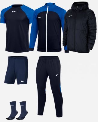 Ensemble Nike enfant Pack 6 pièces Maillot Academy Pro Short Park III Chaussettes SQuad Veste Academy Pro Pantalon de survêtement Academy Pro Veste doublée Team Fall DH9279 BV6865 SK0030 DH9283 DH9325 CW6159