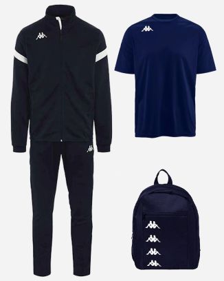 Conjunto de productos Kappa Dalcito para Criança. Fate de treino + Jersey + Saco (3 itens)