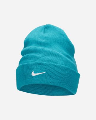 Bonnet Nike Peak Standard Cuff Swoosh Bleu Turquoise pour Enfant FB6492-367