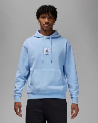 Sweat à capuche Jordan Essentials Statement Fleece Washed Bleu Ciel pour Homme FB7290-425