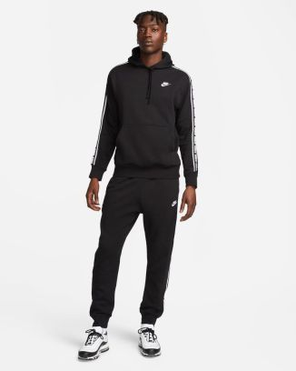 ensemble survetement nike fleece noir homme fb7296 010