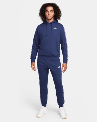 survetement nike fleece bleu homme fb7296 410