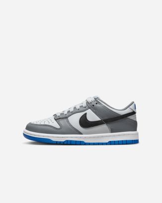 chaussures nike dunk low gris enfant fb9109 001