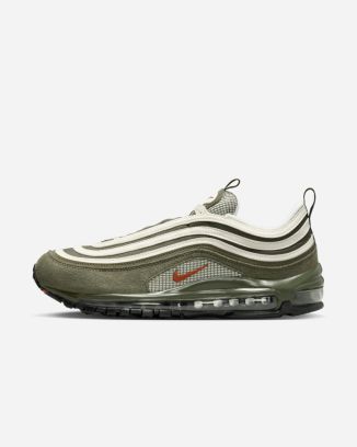 chaussures nike air max 97 blanc marron pour homme fb9619 001