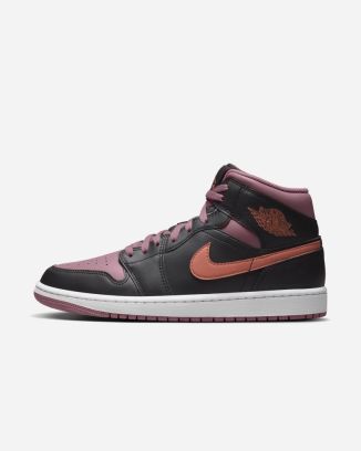 Schuhe Nike Air Jordan 1 Mid SE Schwarz & Orange für herren