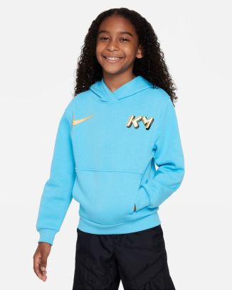 sweat capuche nike km bleu ciel enfant fd3144 416