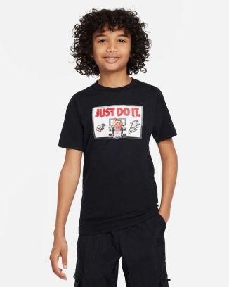 t shirt nike sportswear noir pour enfant fd3964 010