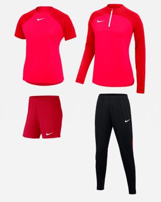 Ensemble Nike femme Pack 4 pièces Maillot Academy Pro Short Park III Haut 1/4 zip Academy Pro Pantalon de survêtement Academy Pro DH9242 BV6860 DH9246 DH9273