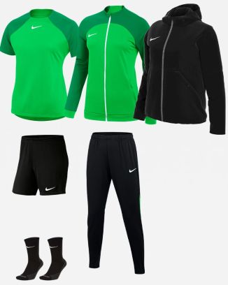 Ensemble Nike Academy Pro pour Femme. Survêtement + Maillot + Short + Chaussettes + Parka (6 pièces)