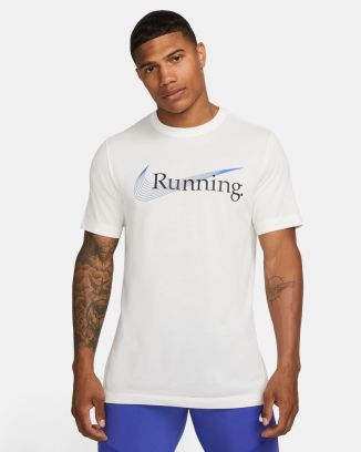 tshirt nike drifit running blanc pour homme fj2362 121
